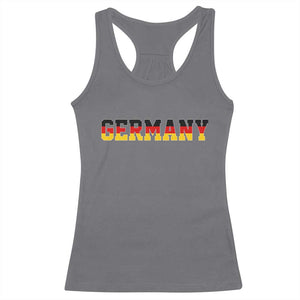 Germany Deutschland German Flag Racerback Tank Top TS14 Charcoal Print Your Wear