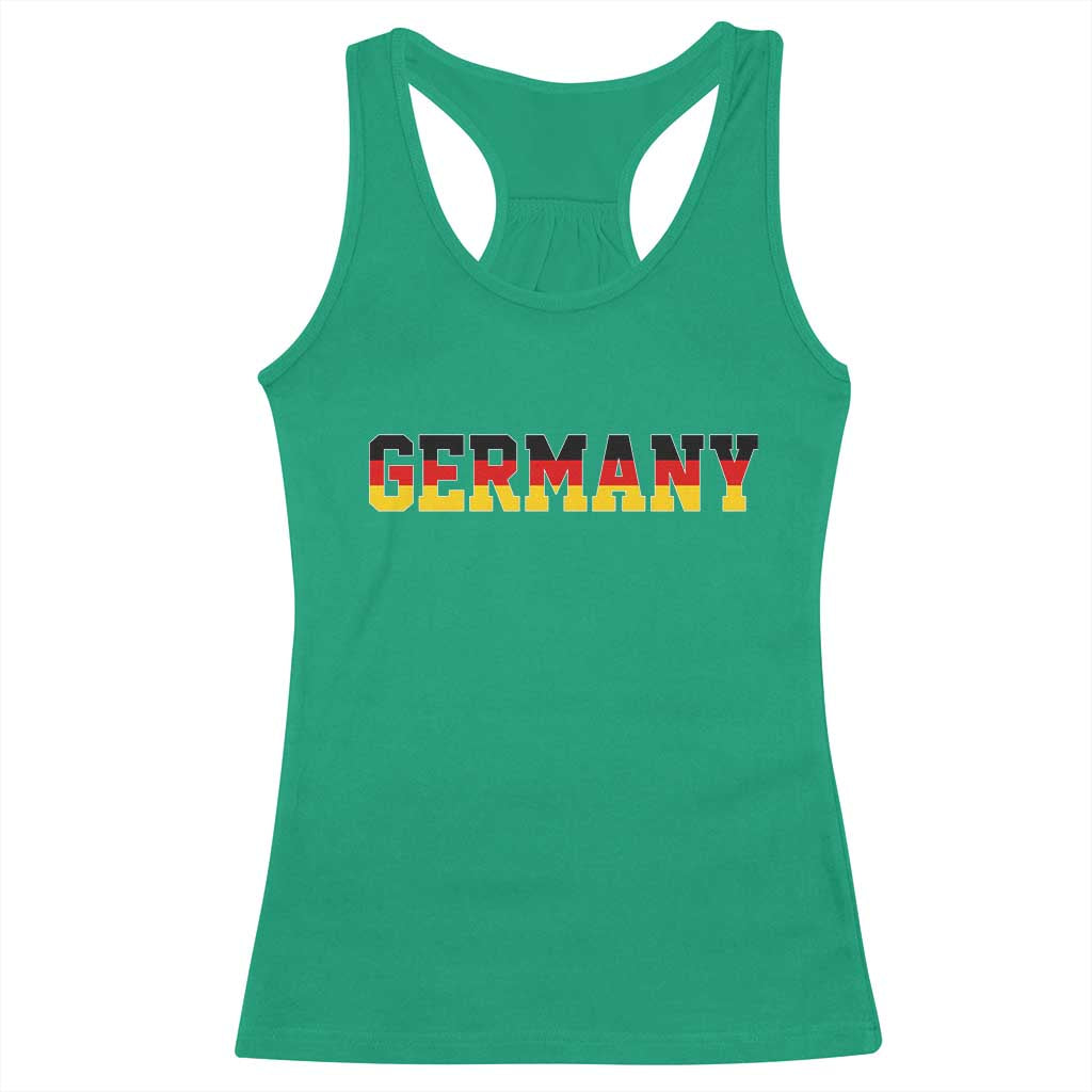 Germany Deutschland German Flag Racerback Tank Top TS14 Irish Green Print Your Wear