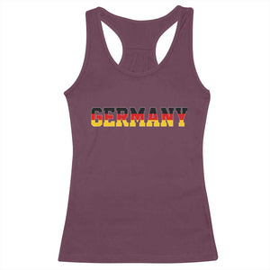 Germany Deutschland German Flag Racerback Tank Top TS14 Maroon Print Your Wear