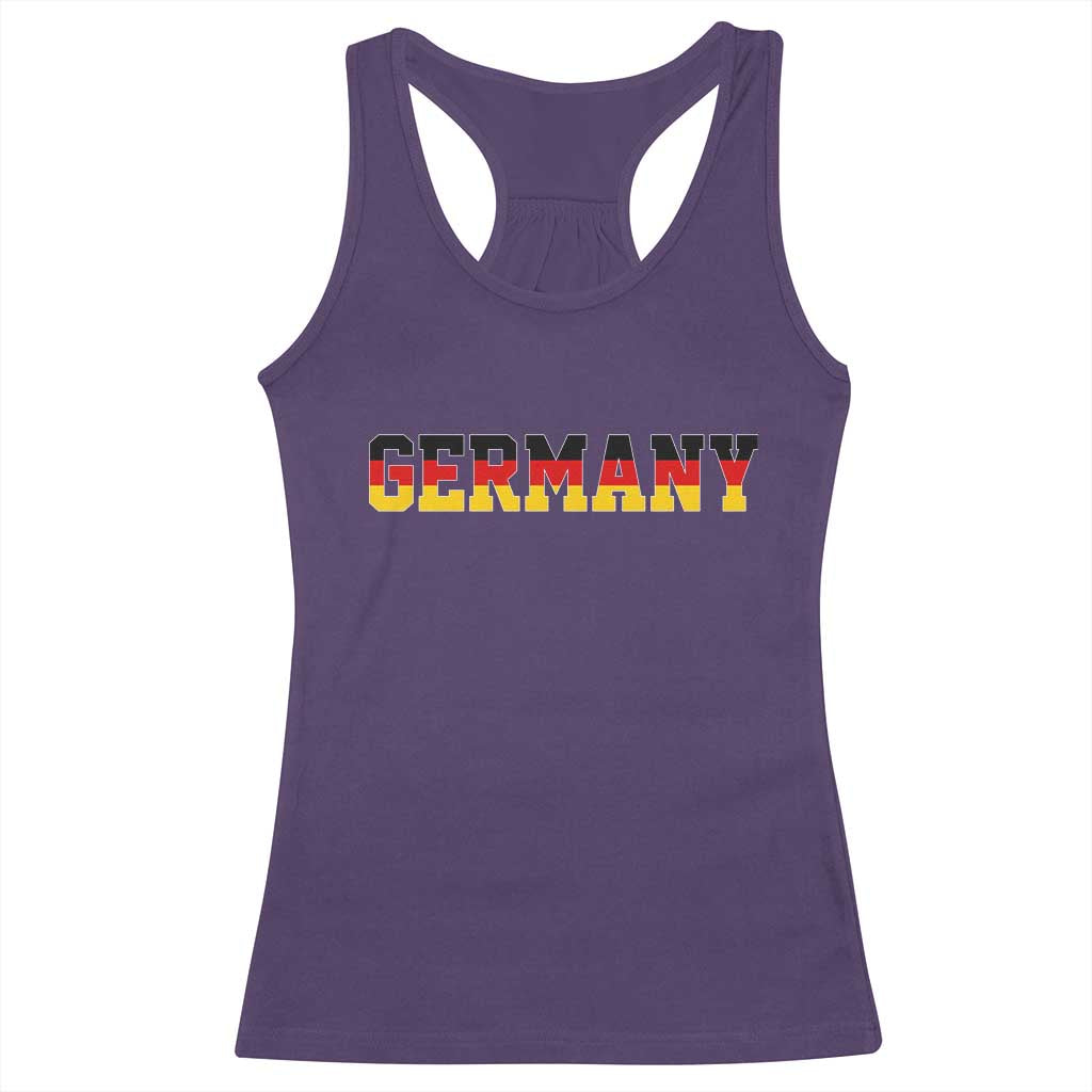 Germany Deutschland German Flag Racerback Tank Top TS14 Purple Print Your Wear