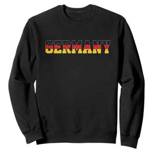 Germany Deutschland German Flag Sweatshirt TS14 Black Print Your Wear