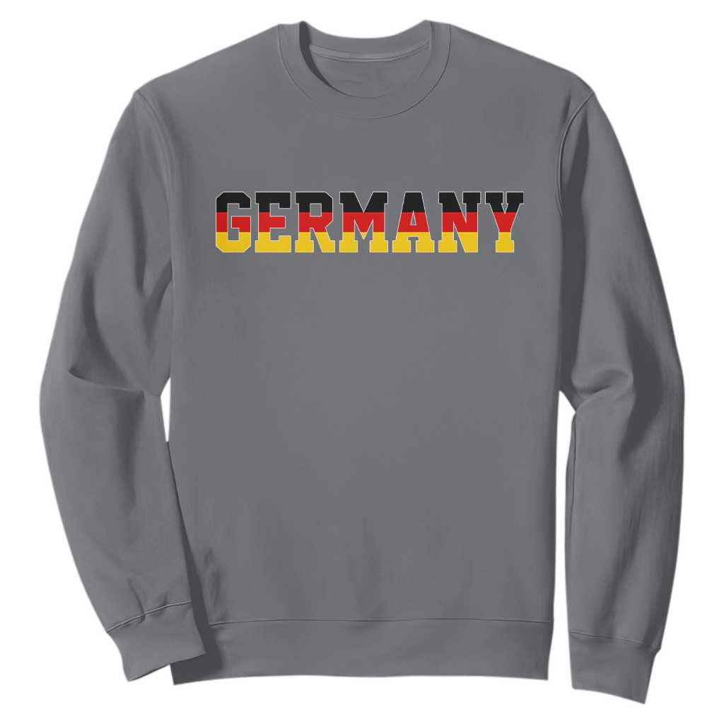 Germany Deutschland German Flag Sweatshirt TS14 Charcoal Print Your Wear