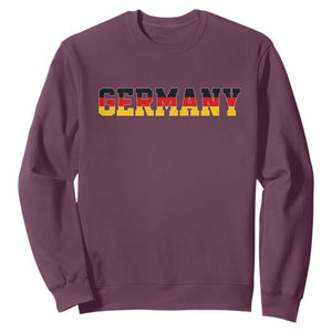 Germany Deutschland German Flag Sweatshirt TS14 Maroon Print Your Wear