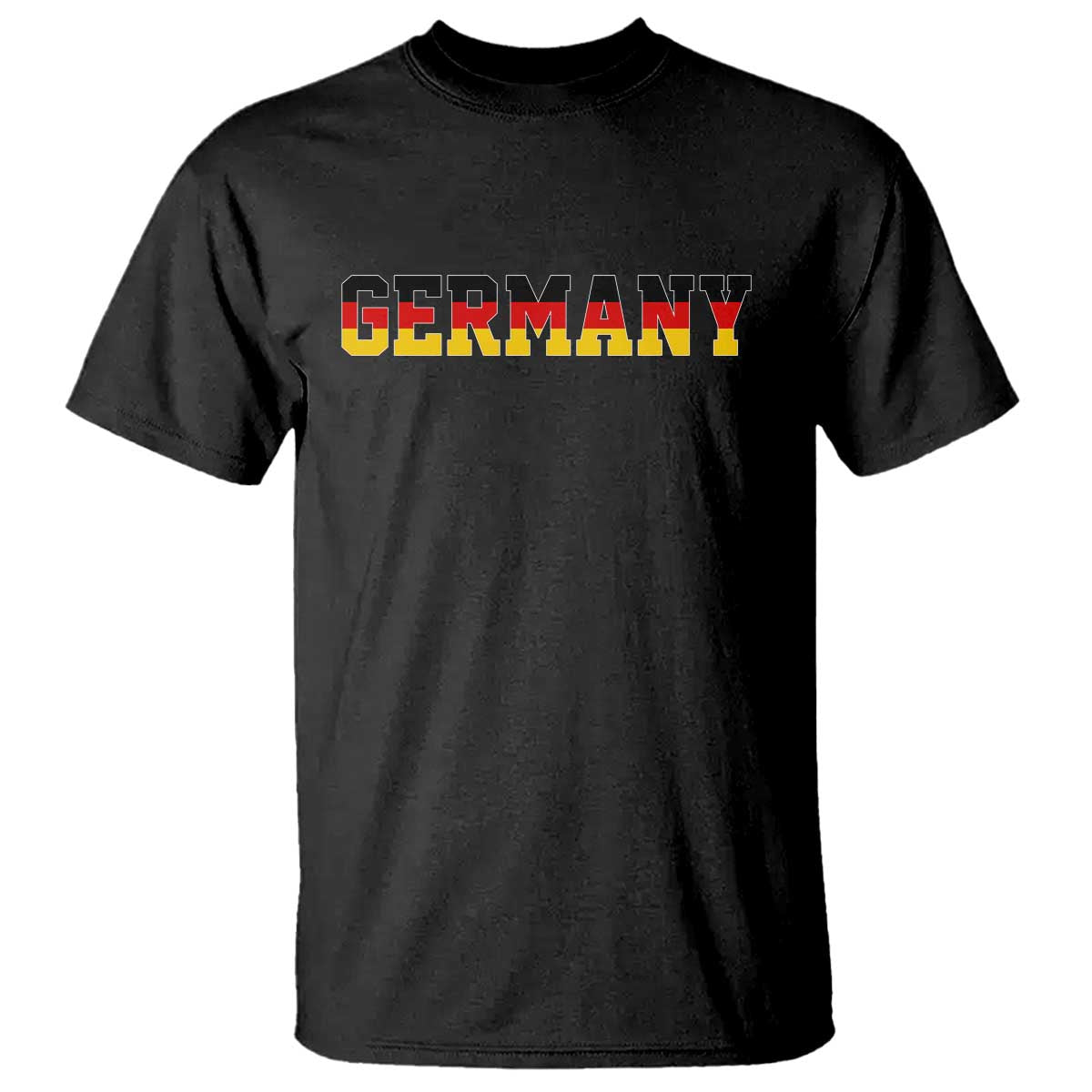 Germany Deutschland German Flag T Shirt TS14 Black Print Your Wear
