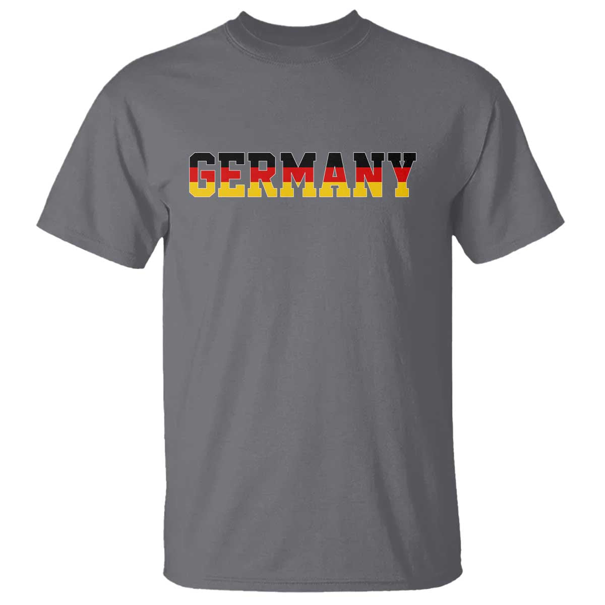 Germany Deutschland German Flag T Shirt TS14 Charcoal Print Your Wear