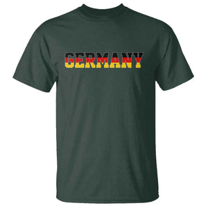 Germany Deutschland German Flag T Shirt TS14 Dark Forest Green Print Your Wear