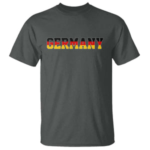 Germany Deutschland German Flag T Shirt TS14 Dark Heather Print Your Wear