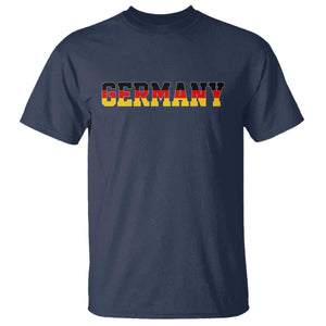 Germany Deutschland German Flag T Shirt TS14 Navy Print Your Wear