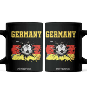 Germany Soccer Fan Coffee Mug German Football Game Day Supporter TS14 Black Print Your Wear