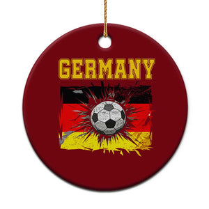 Germany Soccer Fan Ceramic Ornament German Football Game Day Supporter TS14 1pc Red Print Your Wear