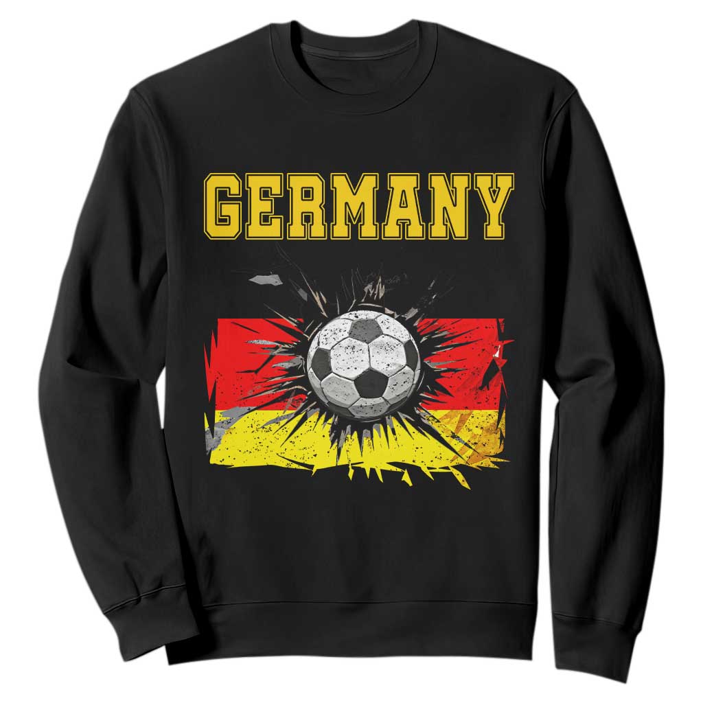 Germany Soccer Fan Sweatshirt German Football Game Day Supporter TS14 Black Print Your Wear