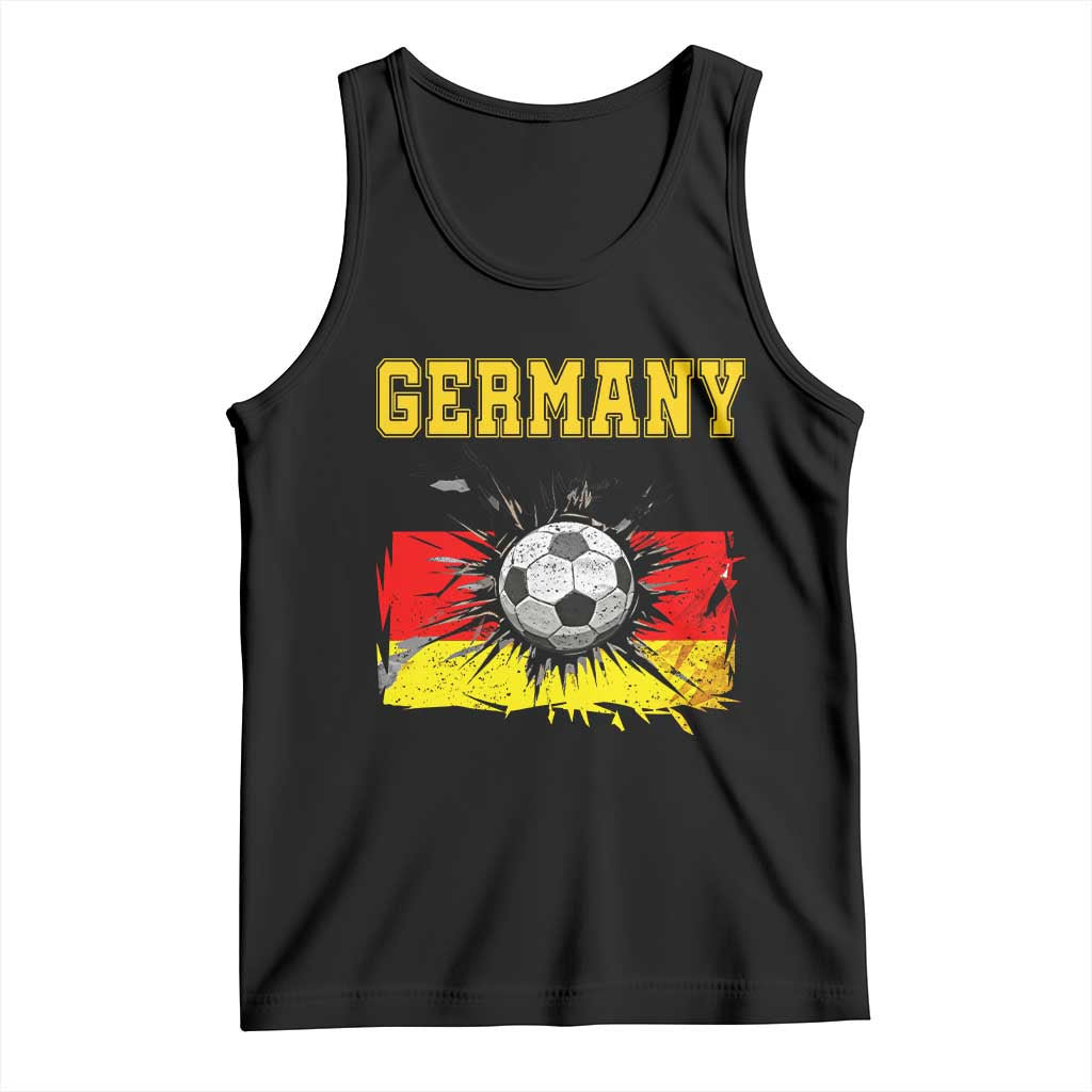 Germany Soccer Fan Tank Top German Football Game Day Supporter TS14 Black Print Your Wear