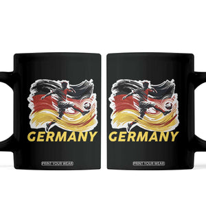 Germany Soccer Fan Coffee Mug German Football Flag Game Day Supporter TS14 Black Print Your Wear