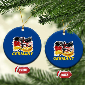 Germany Soccer Fan Ceramic Ornament German Football Flag Game Day Supporter TS14 1pc Blue Print Your Wear