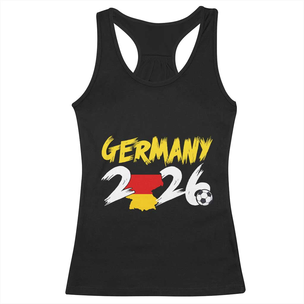 Deutschland Flag German Pride Racerback Tank Top Germany Soccer Lover Football Fans TS14 Black Print Your Wear