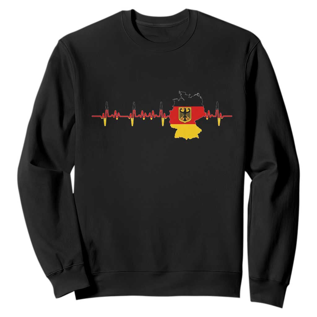 Deutschland Flag Eagle Vintage German Heritage Pride Sweatshirt TS14 Black Print Your Wear