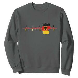 Deutschland Flag Eagle Vintage German Heritage Pride Sweatshirt TS14 Dark Heather Print Your Wear