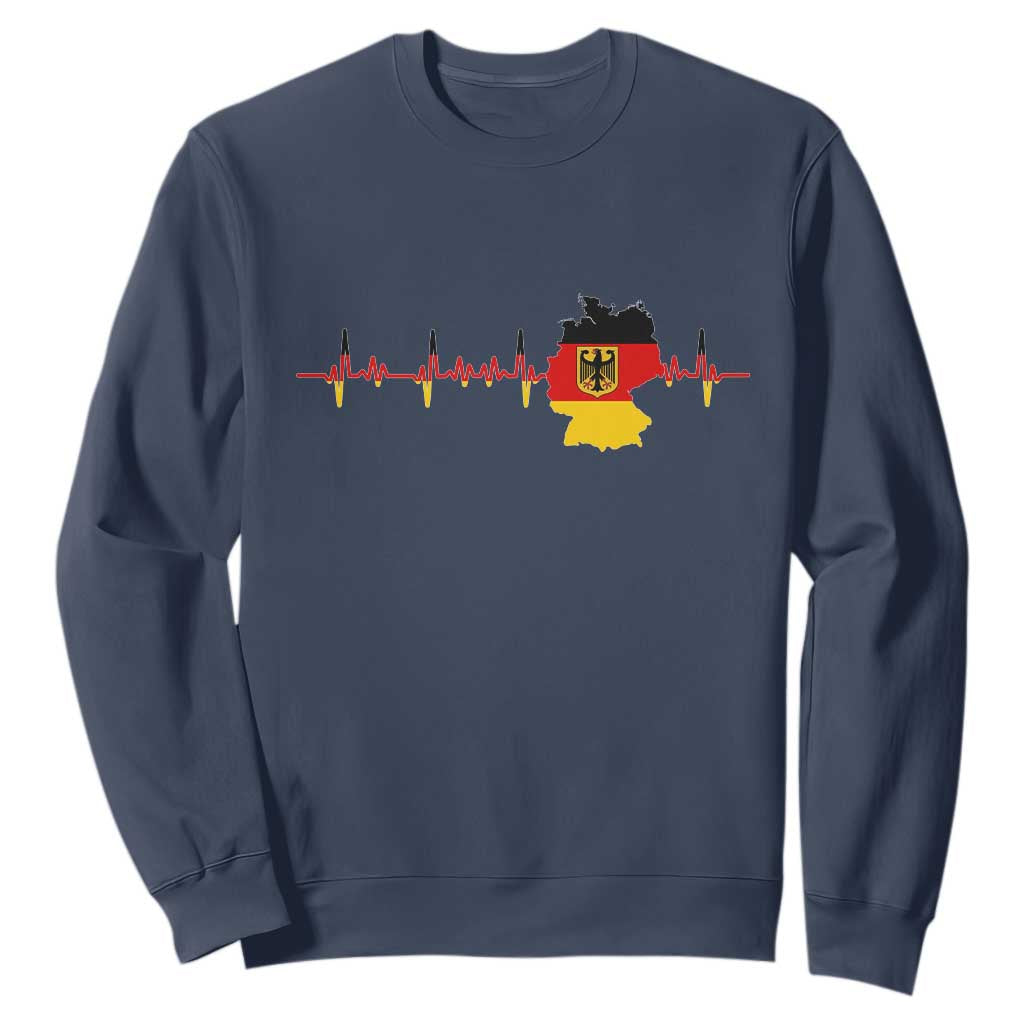 Deutschland Flag Eagle Vintage German Heritage Pride Sweatshirt TS14 Navy Print Your Wear