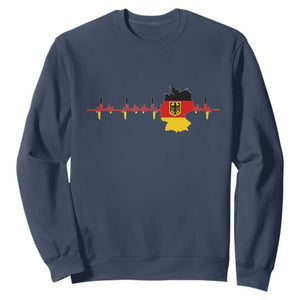 Deutschland Flag Eagle Vintage German Heritage Pride Sweatshirt TS14 Navy Print Your Wear