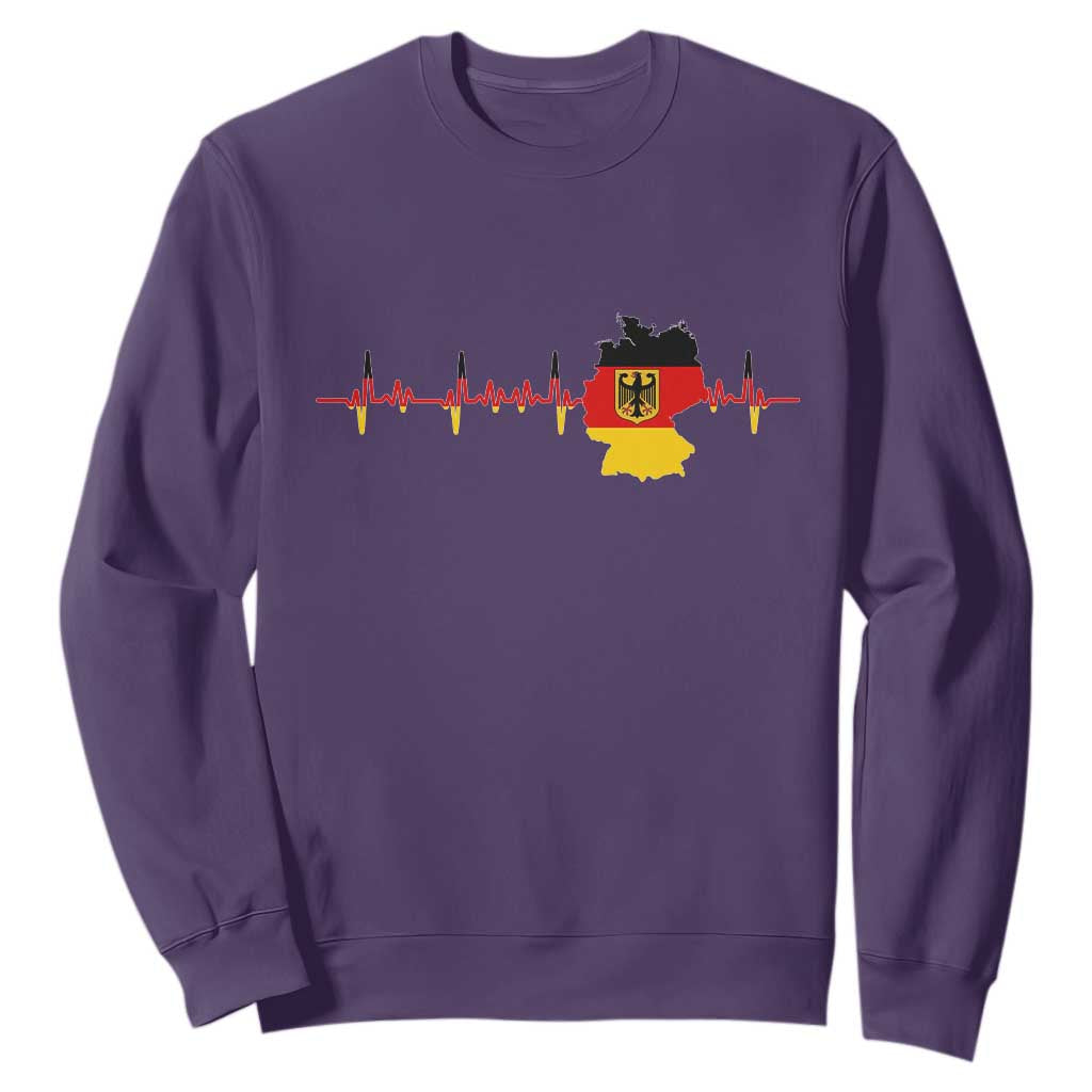 Deutschland Flag Eagle Vintage German Heritage Pride Sweatshirt TS14 Purple Print Your Wear