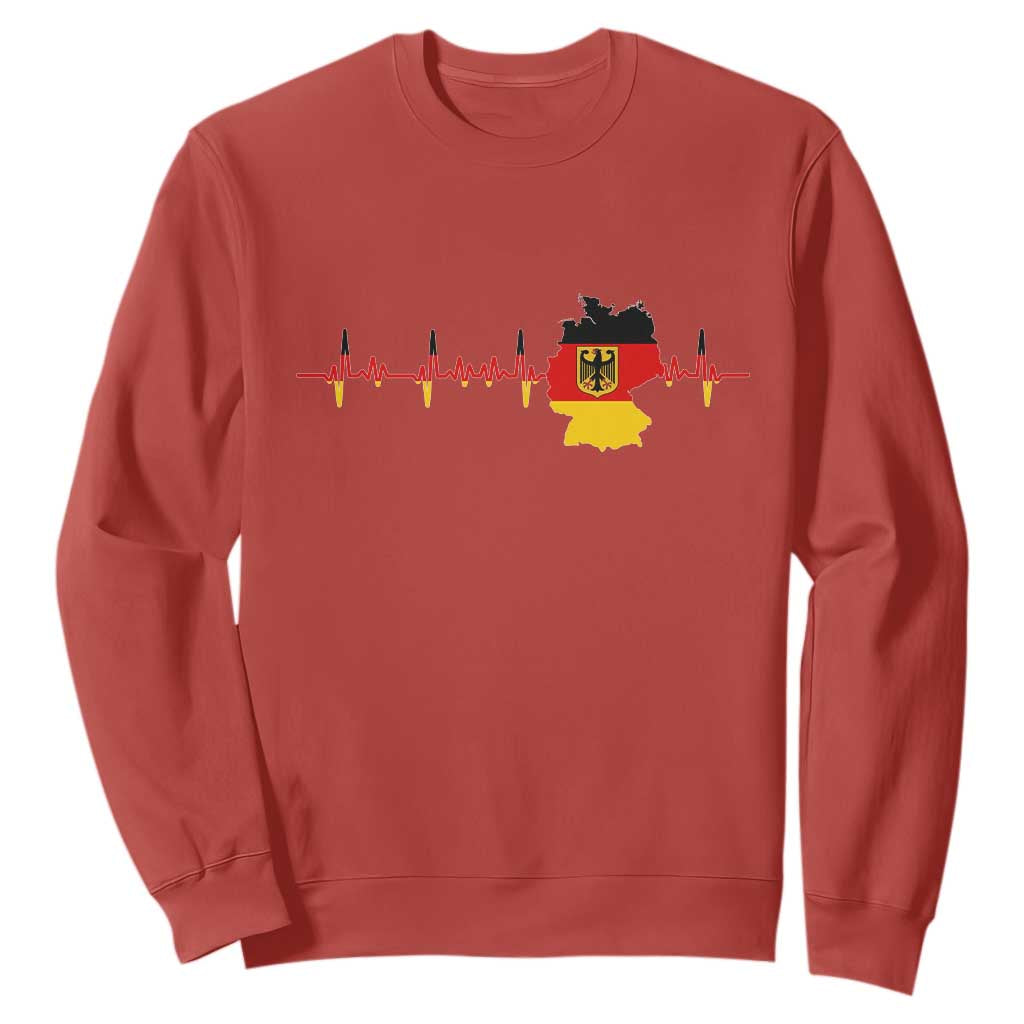 Deutschland Flag Eagle Vintage German Heritage Pride Sweatshirt TS14 Red Print Your Wear