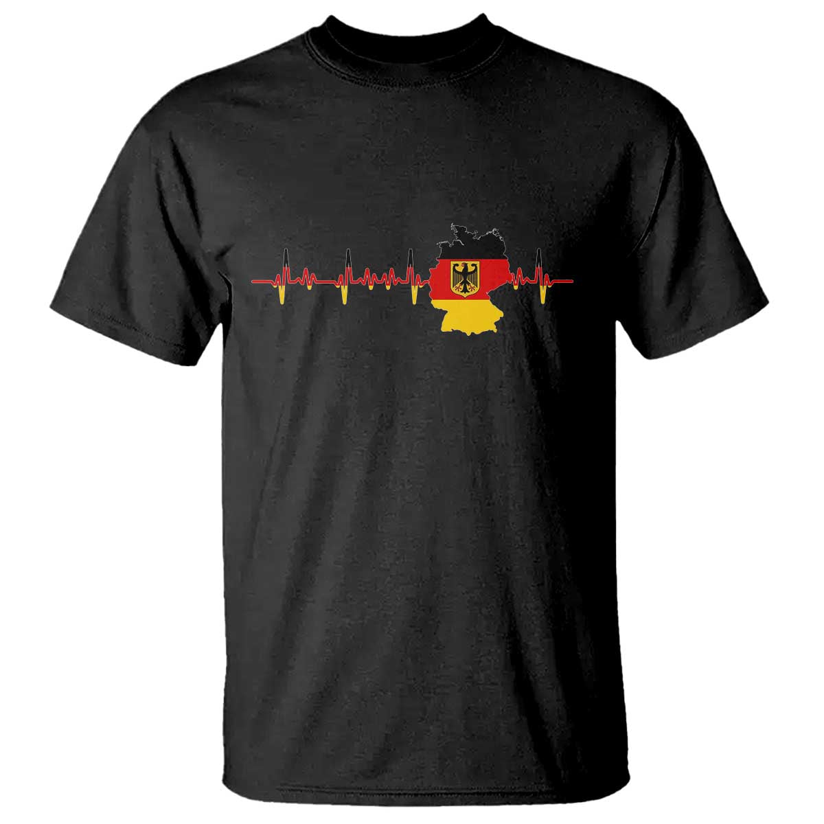 Deutschland Flag Eagle Vintage German Heritage Pride T Shirt TS14 Black Print Your Wear