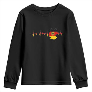 Deutschland Flag Eagle Vintage German Heritage Pride Youth Sweatshirt TS14 Black Print Your Wear