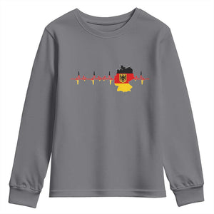 Deutschland Flag Eagle Vintage German Heritage Pride Youth Sweatshirt TS14 Charcoal Print Your Wear