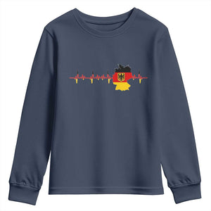 Deutschland Flag Eagle Vintage German Heritage Pride Youth Sweatshirt TS14 Navy Print Your Wear