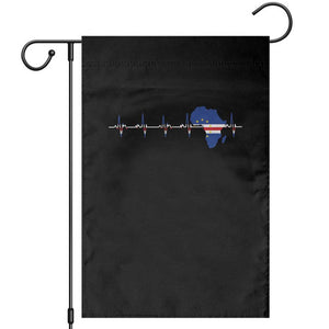 Cape Verde Flag Heartbeat Cabo Verdeans Pride Garden Flag TS14 Black Print Your Wear