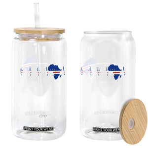 Cape Verde Flag Heartbeat Cabo Verdeans Pride Glass Can TS14 Print Your Wear