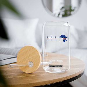 Cape Verde Flag Heartbeat Cabo Verdeans Pride Glass Can TS14 Print Your Wear