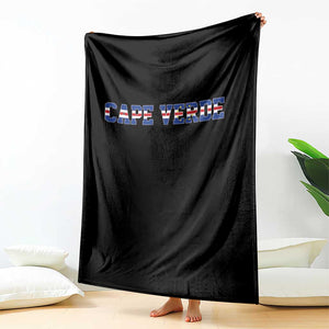 Cabo Verde Flag Cabo Verdean Pride Throw Blanket TS14 Print Your Wear