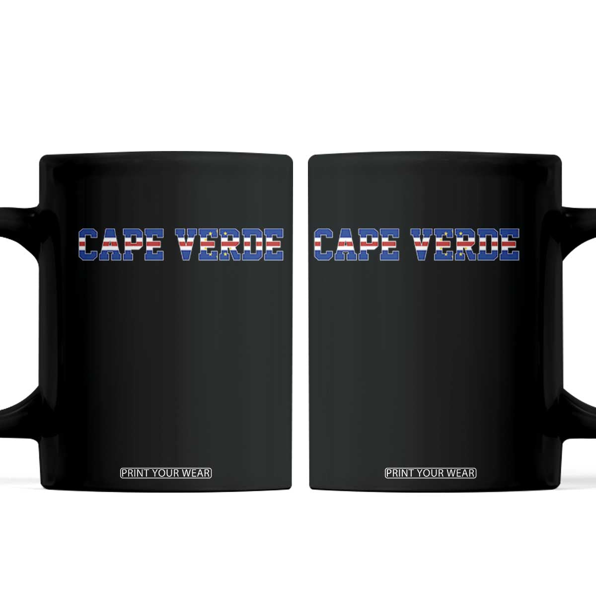 Cabo Verde Flag Cabo Verdean Pride Coffee Mug TS14 Black Print Your Wear