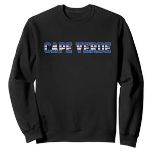 Cabo Verde Flag Cabo Verdean Pride Sweatshirt TS14 Black Print Your Wear