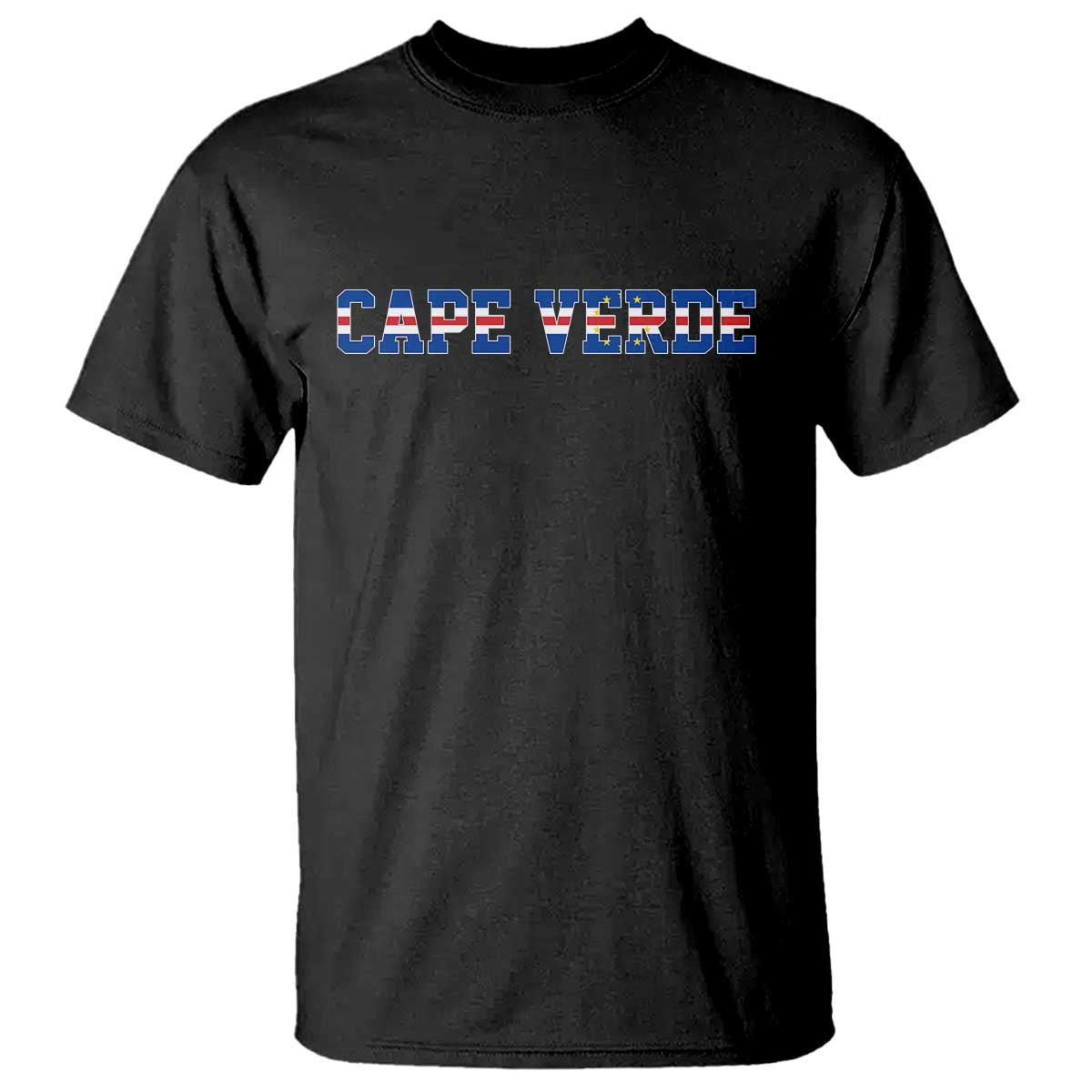 Cabo Verde Flag Cabo Verdean Pride T Shirt TS14 Black Print Your Wear