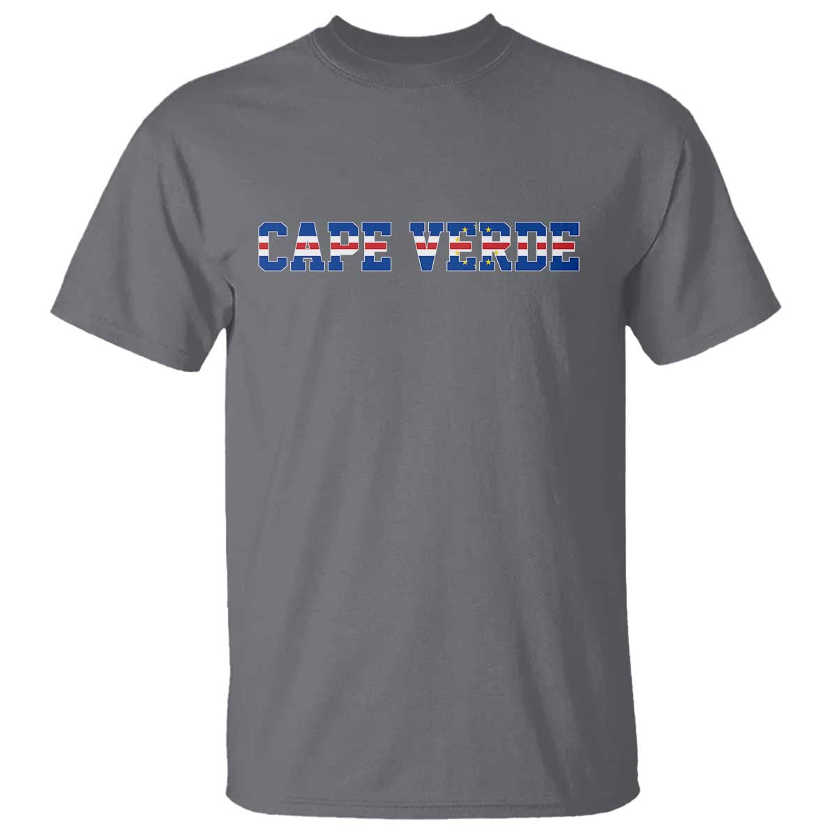 Cabo Verde Flag Cabo Verdean Pride T Shirt TS14 Charcoal Print Your Wear