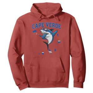Cape Verde Flag Map Shark Cape Verdean Roots Hoodie TS14 Red Print Your Wear