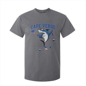 Cape Verde Flag Map Shark Cape Verdean Roots T Shirt For Kid TS14 Charcoal Print Your Wear