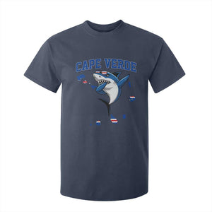 Cape Verde Flag Map Shark Cape Verdean Roots T Shirt For Kid TS14 Navy Print Your Wear