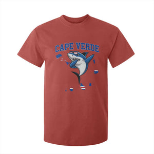 Cape Verde Flag Map Shark Cape Verdean Roots T Shirt For Kid TS14 Red Print Your Wear