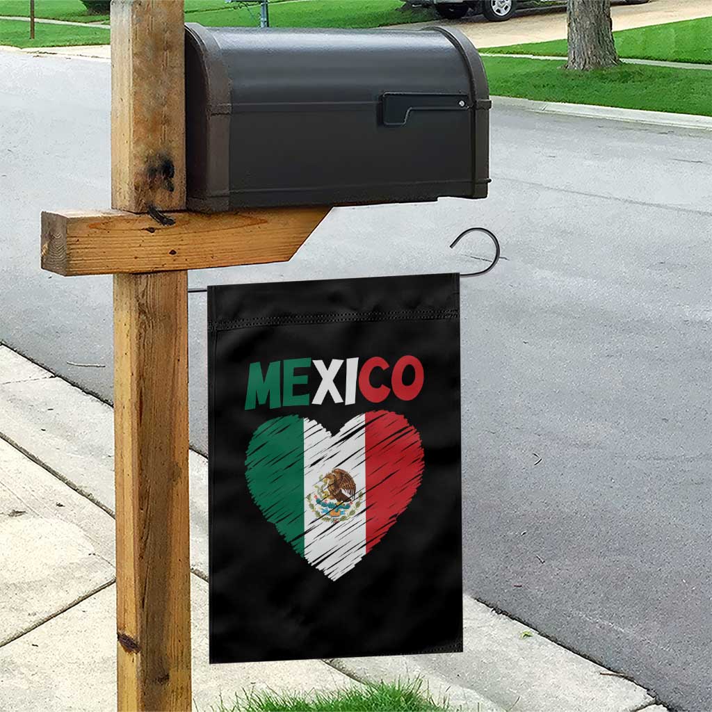 Mexican Flag Heart Mexico City Independence Day Gift Garden Flag TS14 Print Your Wear