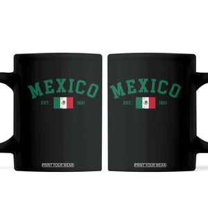 Mexico Mexican Flag Vintage Pride Coffee Mug TS14 Black Print Your Wear