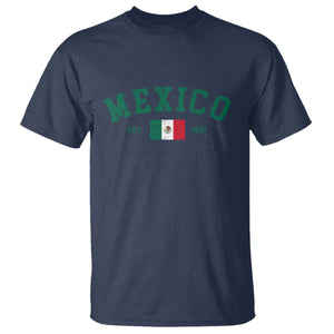 Mexico Mexican Flag Vintage Pride T Shirt TS14 Navy Print Your Wear