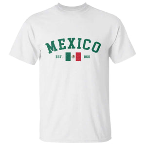 Mexico Mexican Flag Vintage Pride T Shirt TS14 White Print Your Wear