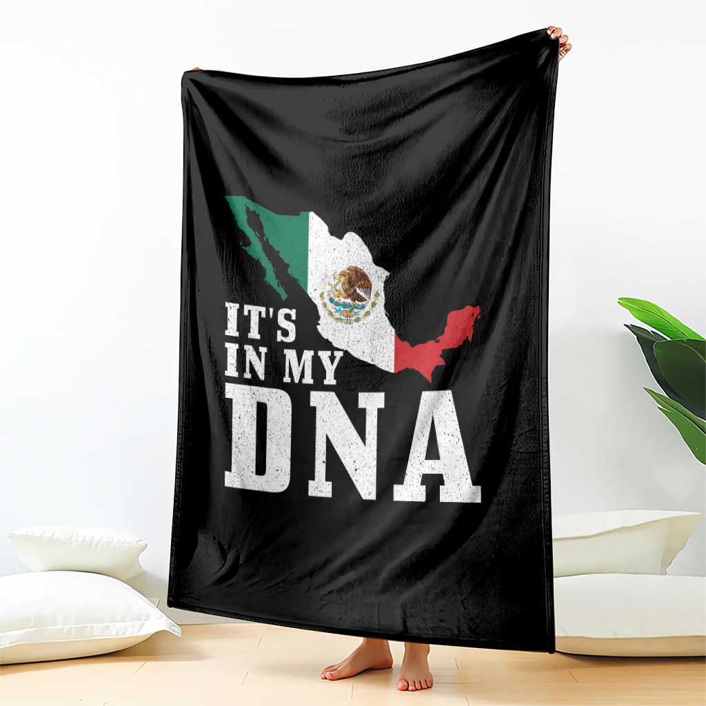 It's in My DNA Mexican Proud Hispanic Gift Mexico Flag Throw Blanket TS14 Print Your Wear