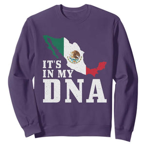 It's in My DNA Mexican Proud Hispanic Gift Mexico Flag Sweatshirt TS14 Purple Print Your Wear