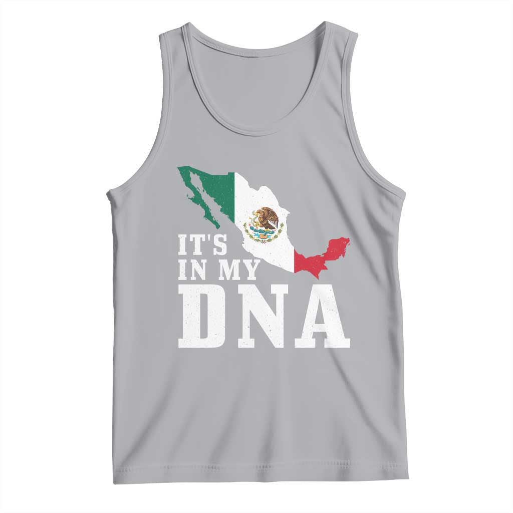 It's in My DNA Mexican Proud Hispanic Gift Mexico Flag Tank Top TS14 Athletic Heather Print Your Wear