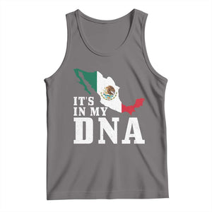 It's in My DNA Mexican Proud Hispanic Gift Mexico Flag Tank Top TS14 Deep Heather Print Your Wear