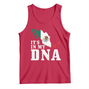 It's in My DNA Mexican Proud Hispanic Gift Mexico Flag Tank Top TS14 Red Print Your Wear